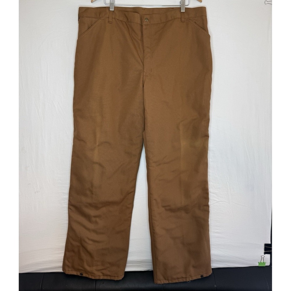 NWT VTG Walls Blizzard Pruf Thinsulate Canvas Work Pants Brown Men's 42 USA Made